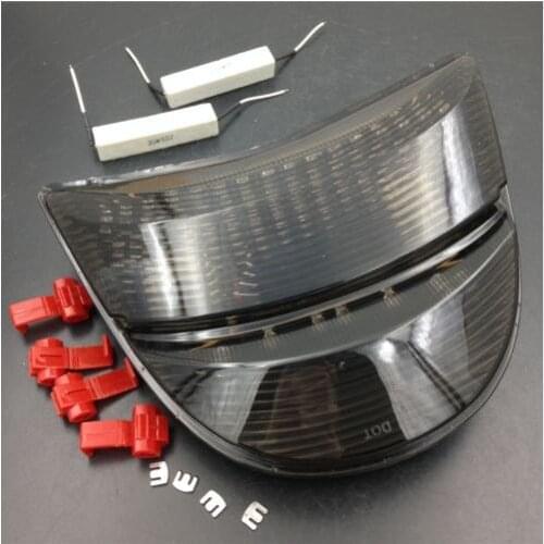 Motorcycle LED Tail Light Integrated Running Indicator Brake Turn Signal Lamp Smoke Lens For Honda CBR900RR CBR954RR