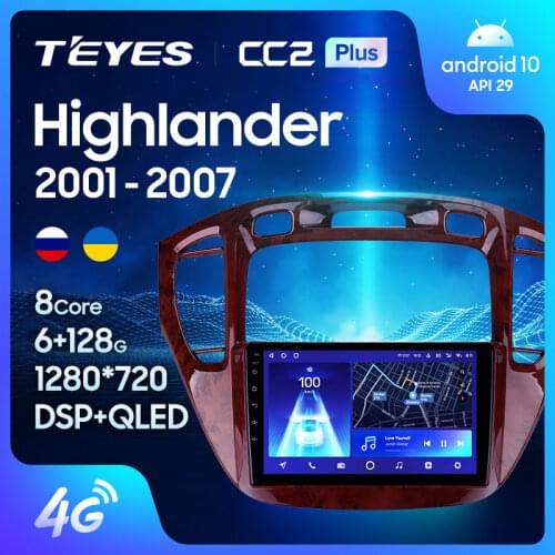 TEYES CC2L CC2 Plus For Toyota Highlander 1 XU20 2001 - 2007 Car Radio Multimedia Video Player Navigation GPS Android No 2din 2 din dvd