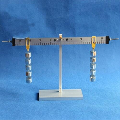 Primary Scientific Lever Balance Aluminum Alloy Lever Scale and Support with 50g*10pcs Weight Physical Mechanics Experiment Set