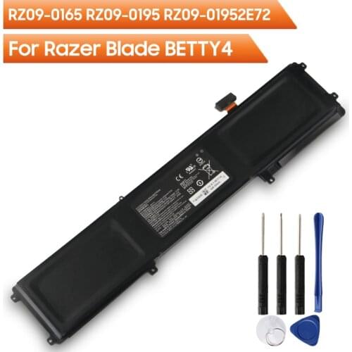Replacement Laptop Battery Betty4 RZ09-0165 For Razer Blade RZ09-0165 RZ09-0195 RZ09-01952E72 Rechargeable Battery 6160mAh