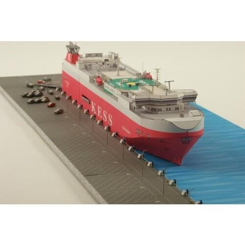 1:400 Scale Bahamas Elbe Highway Vehicles Carrier Handcraft Paper Model Kit Handmade Toy Puzzles
