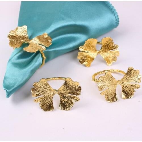 10pcs/lot Napkin Buckle New Vintage Maple Leaf Red Bronze Leaf Napkin Ring Forest Series Wedding Party Decoration Supplies