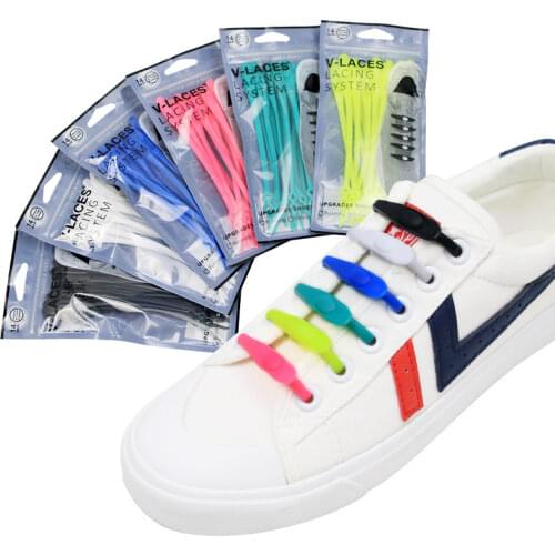 14pcs Silicone Shoelaces Round Elastic Shoe Laces No Tie Shoelace for All Sneakers Fit Strap Shoe Lace Sneakers Accessories