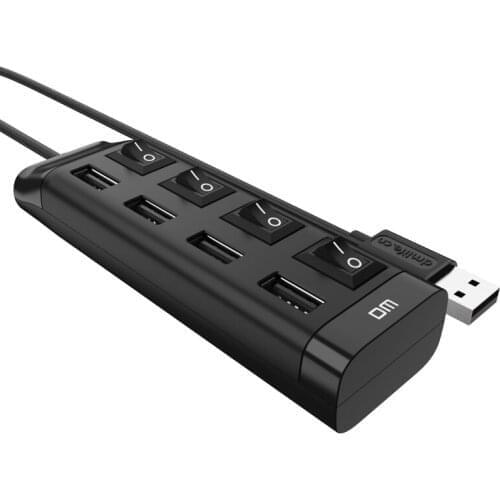 4 Port Micro USB Hub 2.0 USB Splitter High Speed 480Mbps USB 2.0 Hub With ON/OFF Switch CHB005 120CM