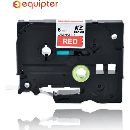 6mm White on red tze-415 Compatible Brother p-touch printers tzem415 tz-415 tz tze 415 label tape ribbon for ptouch label maker