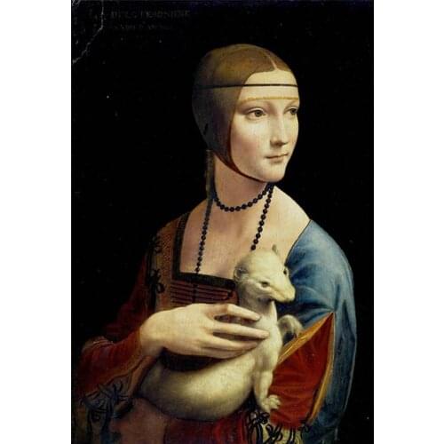 More Style Choose The Lady With An Ermine Art Film Print Silk Poster Home Wall Decor 24x36inch