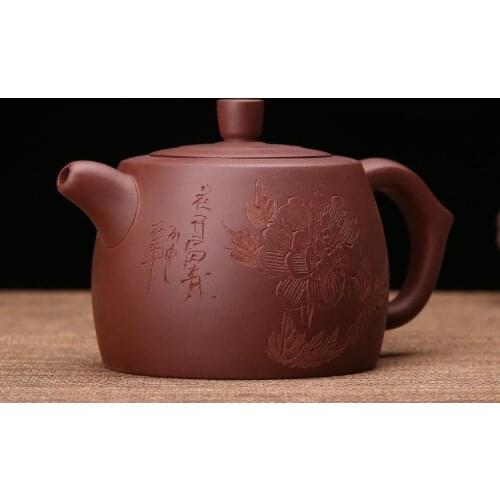 300ml Chinese Purple Clay Teapots ZiSha Tea Set China Ceramic Clay Teapot pu'er Tea Pot Set YiXing With Gift Box Free Shipping