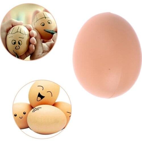 Hen Poultry Chicken Joke Prank Plastic Eggs Party Decor Novelty Toy for Kids DIY Fake Dummy Egg