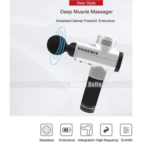 Hottset Electronic Portable Massage Gun High Frequency Vibration Body Relaxation 24v