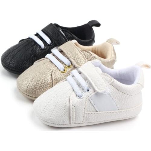 Newborn Baby Boy Girl Shoes Infant Classical Sport Sneaker Toddler Anti-slip Sole Moccasins Crib Shoes First Walkers