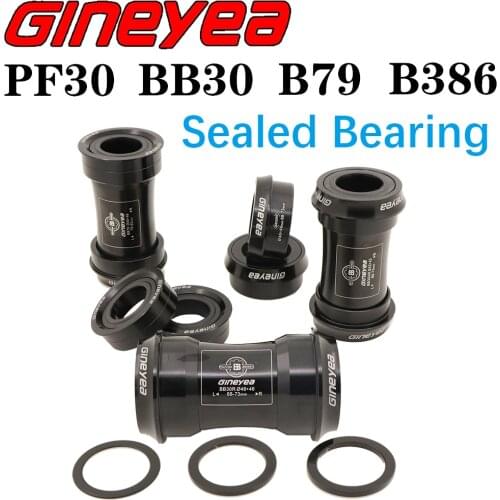 Gineyea Bottom bracket bike BB30 PF30 BB86 B79 BB386 for shimano for sram gxp press fit bearing 24mm 22 19 mm 42mm 46 MTB
