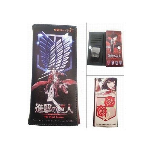 LISM Attack on Titan A252162 Fashion Anime Wallet Bags Wallets Coins Casual Purses Card Unisex Gifts Birthday
