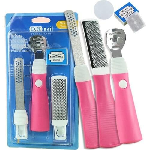 Foot Dead Skin Callus Remover Hard Dead Skin kit Shaver Planer Blades and File Set foot file set Scraper pedicure rasp kit