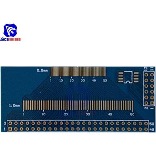 Diymore Multiple 0.5/0.7/0.8/1.0mm Pitch TFT LCM LCD Adapter Board FPC-50 Board SMD To DIP