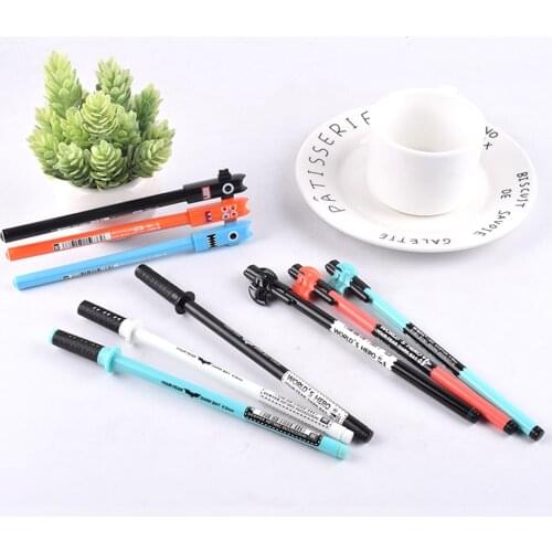 Superior Quality Cute Gel Pen Black Ink 0.38-0.5mm Very Good Writing Kawaii Gel ink Pens School Office Supplies