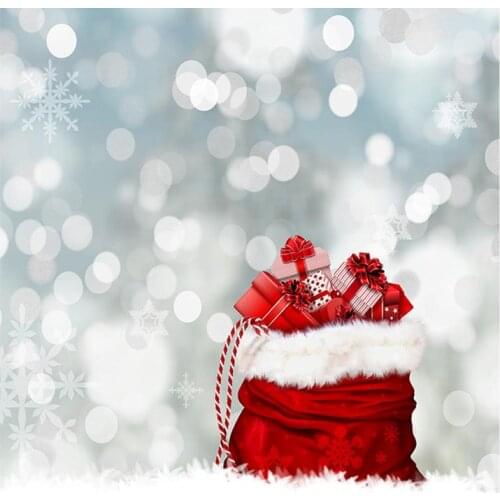 Christmas Gifts Snow Flare Bokeh Photo Backdrop Vinyl Studio Background for Children Baby Photocall Photography Props Photobooth