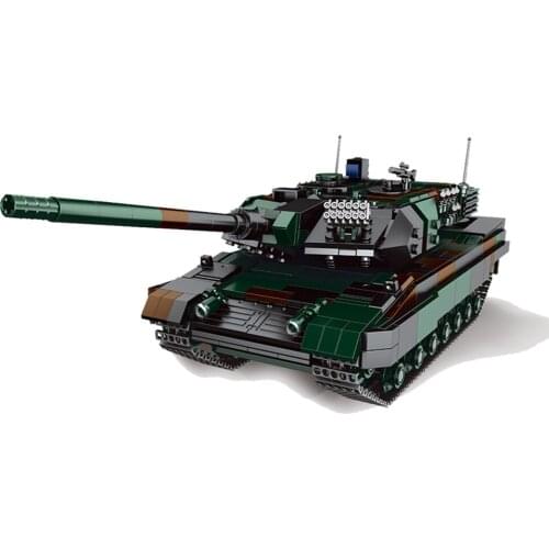 Military Series World war German Leopard2A6 main battle tank DIY model Building Blocks Bricks Toys Gifts