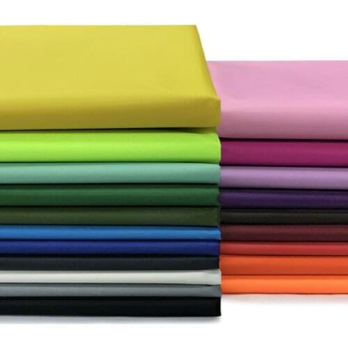 Width 59'' Waterproof Solid Color Thin All Polyester PVC Fabric By The Yard For Raincoat Tent Apron Urine Pad Material