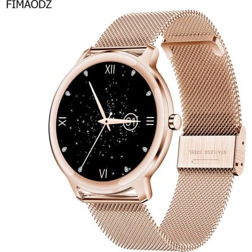 FIMAODZ 7.3mm Super Slim Smart Watch Women 2021 Full Touch Screen Heart Rate Monitor Blood Pressure Smartwatch For Android IOS