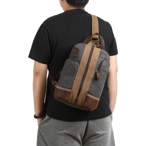 M407 New Multifunction Vintage Mens Canvas Bag Outdoor Single Shoulder Large Capacity Crossbody Bags Waterproof Back Schoolbag