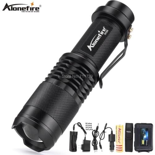 Alonefire SK98 L2 LED Flashlight Portable Mini ZOOM torchflashlight Waterproof in life Lighting lantern