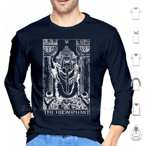 The Hierophant Hoodie Long Sleeve Tarot Mystic Occult Occultist Divine Divination Philosophy Philosophical Society