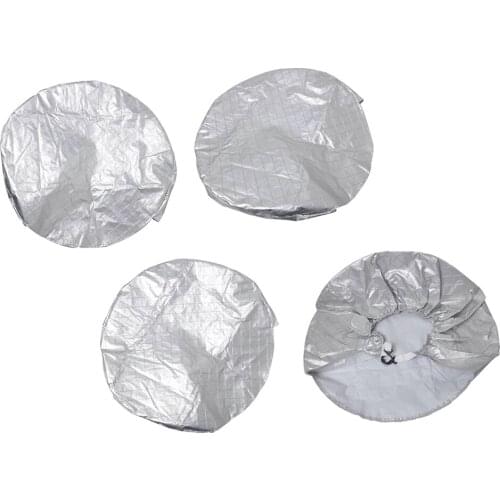 Universal Fit 29inch Spare Tire Cover, Sliver, Oxford Cotton