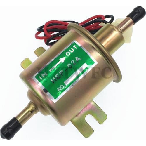 HEP02A Universal Diesel Petrol Gasoline 12V Electric Fuel Pump Low Pressure For Most Car Carburetor Motorcycle ATV