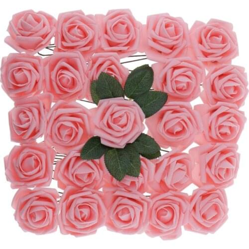 Everlasting Flowers Artificial Plastic Rose Flowers and Leaves f/Living Room