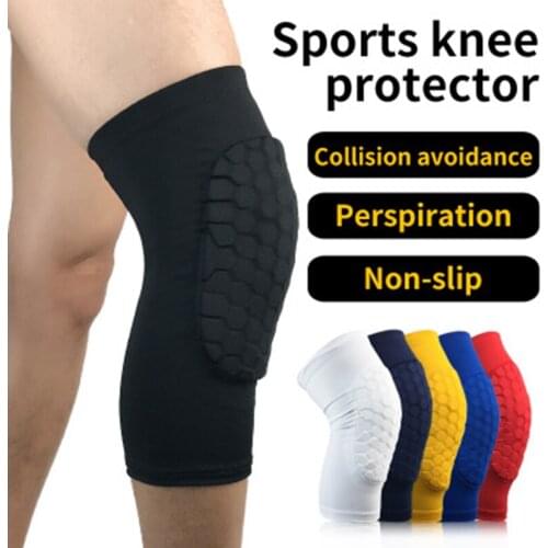1Pair Anticollision Ventilate Knee Protection Protect Patella With Sponge Pad Suitable For Basketball Football Volleyball Riding