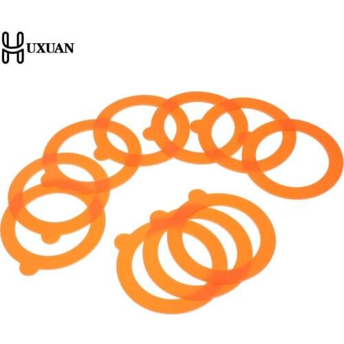 10Pcs Silicone Jar Gaskets Food Storege Jars Replacement Airtight Leak-Proof Rubber Seals Rings Fits Regular Mouth Canning Jars
