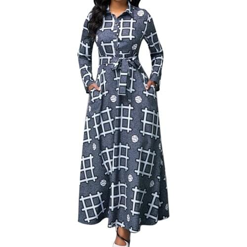 African Dresses For Women 2020 Dashiki Long Maxi Dress Bazin Riche African Clothing Long Sleeve Dresses Africa Clothes