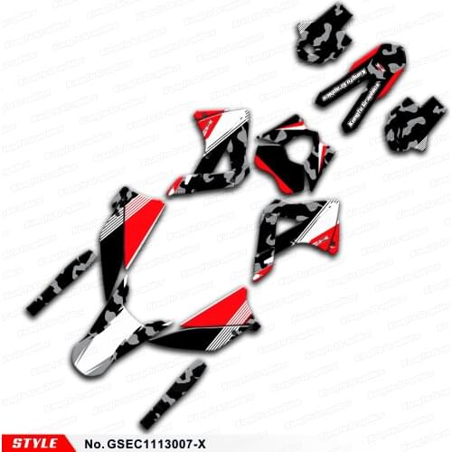 Aftermarket Dirt Bike Stickers Custom Deco Kit for GAS GAS EC 125 200 250 300 2T 4T 6days 2011 2012 2013, Style No.GSEC1113007-X