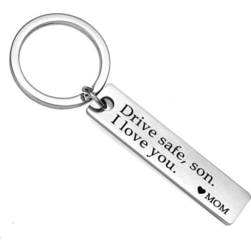 Drive Safe Keychains Mother And Son Keyring Drive Safe Son I Love You. Mom Perfect Gifts