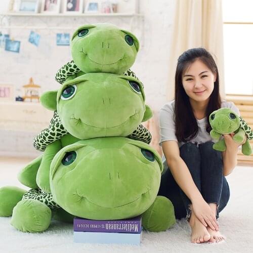 Hot Giant Animal Turtle Plush Toy Big Cute Cartoon Tortoise Stuffed Toys Pillow for Children Gift Decoration 100cm 120cm 150cm