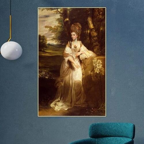 Lady Bampfylde by Sir Joshua Reynolds Canvas Oil Painting Aesthetics Picture Artwork Backdrop Wall Hanging Decor Home Decoration