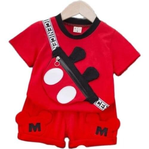 New Summer Baby Boys Girls Sets For Cartoon T-Shirt Shorts 2Pcs/set Toddler Casual Clothing Kids Tracksuits Baby Clothes Suit