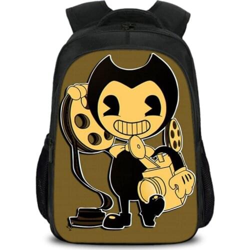 New Cute bendy school backpack for girls 16-inch Cartoon kids school bags Printed childrens Backpacks