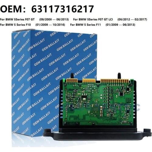 NEW OEM For BMW 5 series F07/F10 XENON LED Module Ballast Headlight Control 63117316217 With AFS