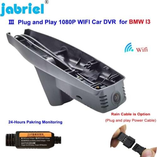 Plug and Play Car Dvr WIFI 24H Dash Cam Camera with Rear Cam for BMW I3 I01 I01N 2013 2014 2015 2016 2017 2018 2019 2020 2021