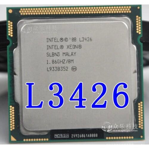 Intel Xeon L3426 l3426 Xeon quad core CPU 45 w 1.86GHZ LGA 1156 needle can wrok