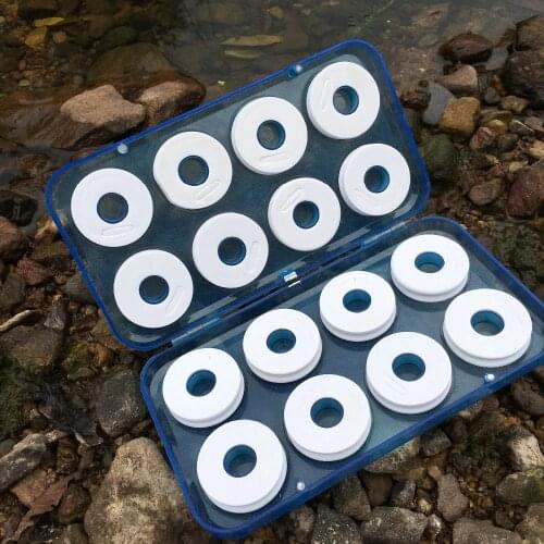 Wire Board Fishing Winding Line Board Fishing Tackle Box Fishing Accessories 16pcs in a box