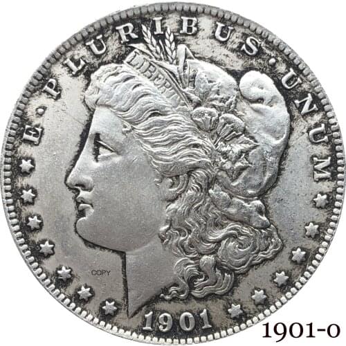 United States Of America 1901 O Morgan One Dollar US Coin Liberty Cupronickel Silver Plated In God We Trust Copy Coin