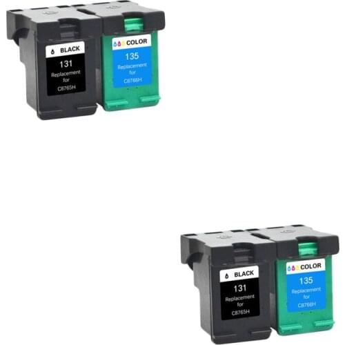 LuoCai Compatible ink cartridge For HP131 For HP 131 135 Deskjet 460 5743 5940 6843 6940 Photosmart 2573 2613 8753 PSC 1600 1613