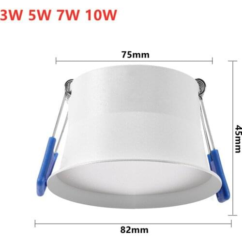 GAOYI 2021 LED White Ceiling Spotlight 3W 5W 7W 10W Voltage 220-240V Anti-glare LED Ceiling Light LED Spotlight Bedroom Kitchen