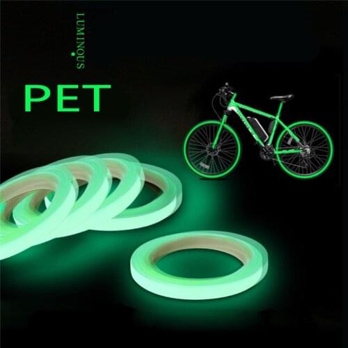 Bicycle Reflective Tape Sticker 8 Meters Cycling DIY Luminous Warning Stickers for Driving at Night Outdoor Safety Accessories