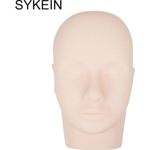 Training False Eyelashes Handmade Practice Silicone Mannequin Model Head Beginner Training Set Practicing Eyelash Extension Tool