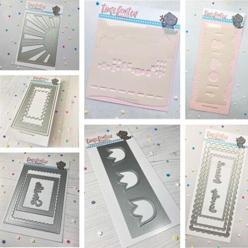 Street Scene Railway Crown Sun Frame Metal Cutting Dies and Stencil DIY Scrapbooking Card Stencil Paper Cards Handmade Album New