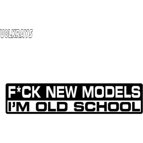 Volkrays Personality Car Sticker Old School Funny Bumper Sticker Vinyl Decal JDM Car Truck for JEEP Van Bike Offroad,20cm*5cm