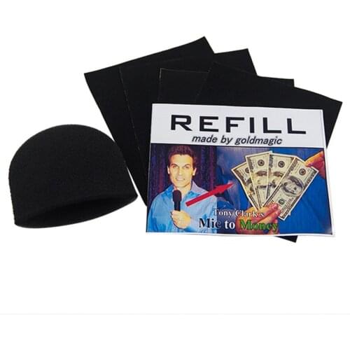 Funny magic microphone change to money magic tricks close up stage props comedy gimmick magie magician accessary illusion